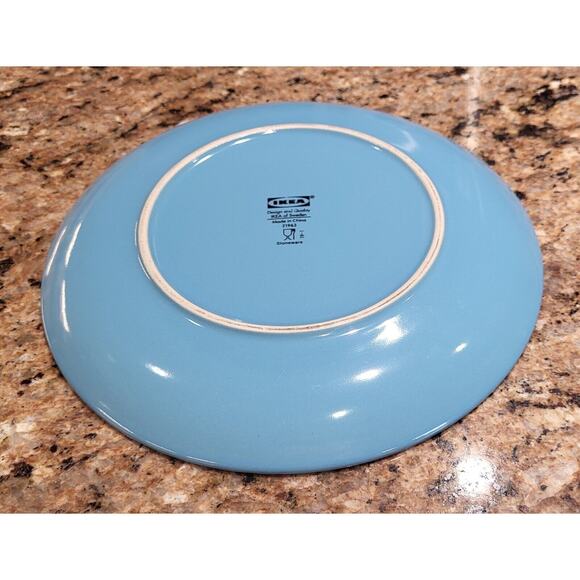 (Qty 1) Ikea Fargrik Turquoise Blue Salad Plate IKEA Of Sweden 21963 - Picture 4 of 16